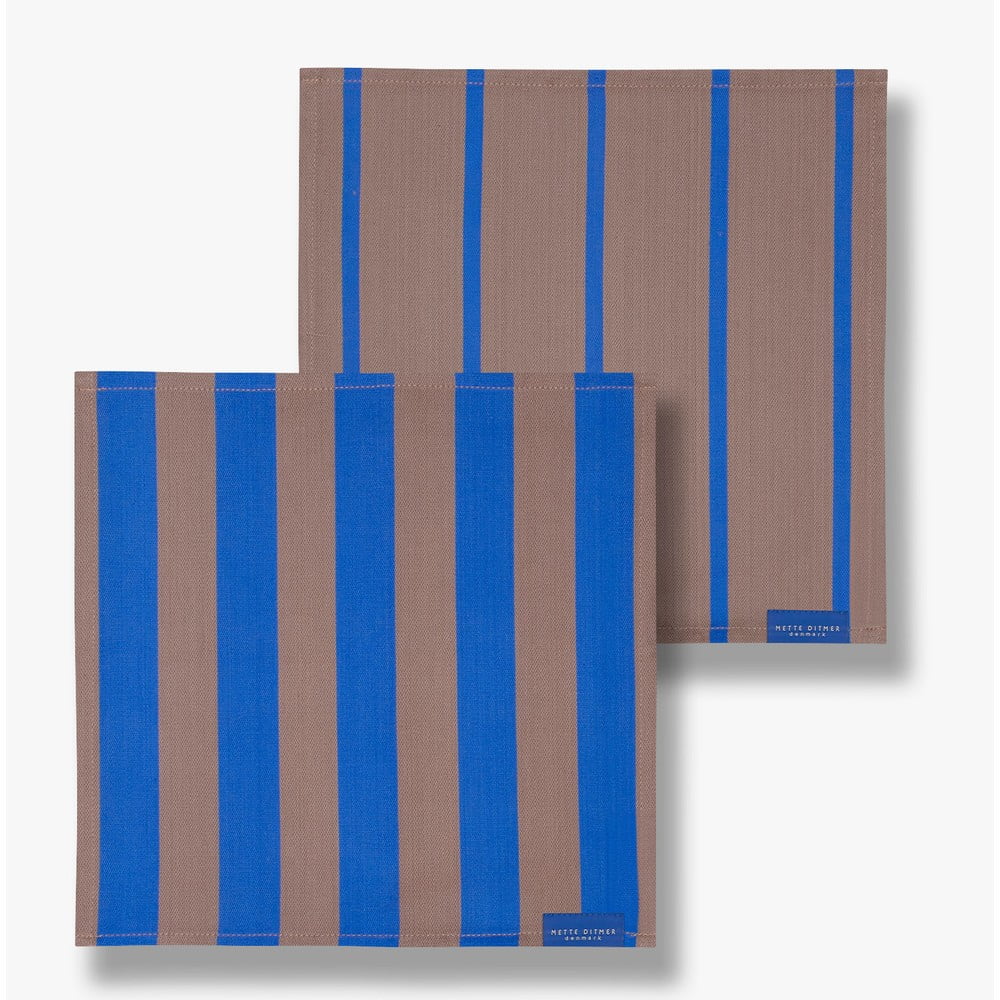 Șervețele 2 buc. din material textil Stripes – Mette Ditmer Denmark