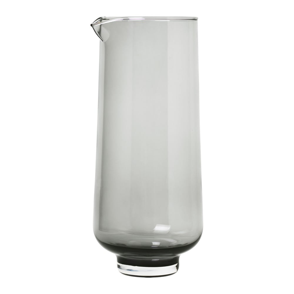 Carafă din sticlă pentru apă Blomus Flow, 1,1 l, negru transparent Blomus