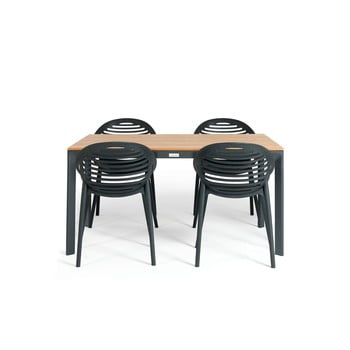 Set mobilier de grădină pentru 4 persoane le bonom joanna thor