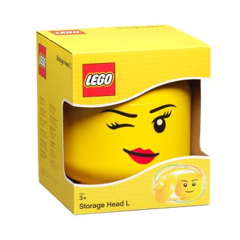 Cutie depozitare LEGO® Winky L, galben, ⌀ 24,2 cm bonami.ro