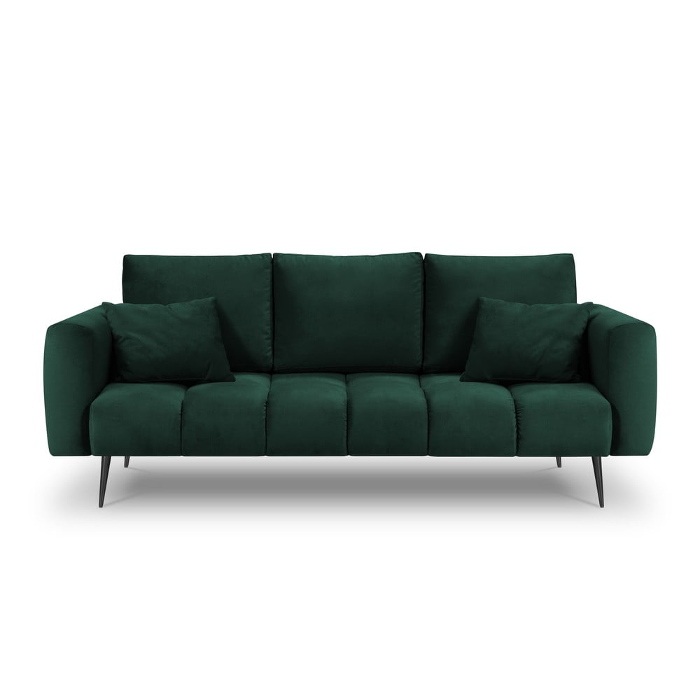 Canapea cu tapițerie de catifea Interieurs 86 Octave, verde închis