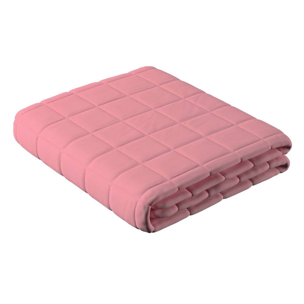 Poza Cuvertura roz matlasata pentru pat dublu 170x210 cm Happiness - Yellow Tipi