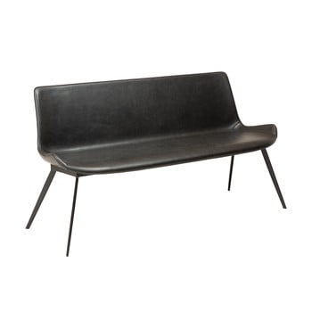 Bancă cu husă imitație piele dan-form denmark hype, negru