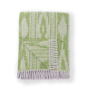 Pled din amestec de bumbac euromant zanzibar, 140 x 180 cm, verde