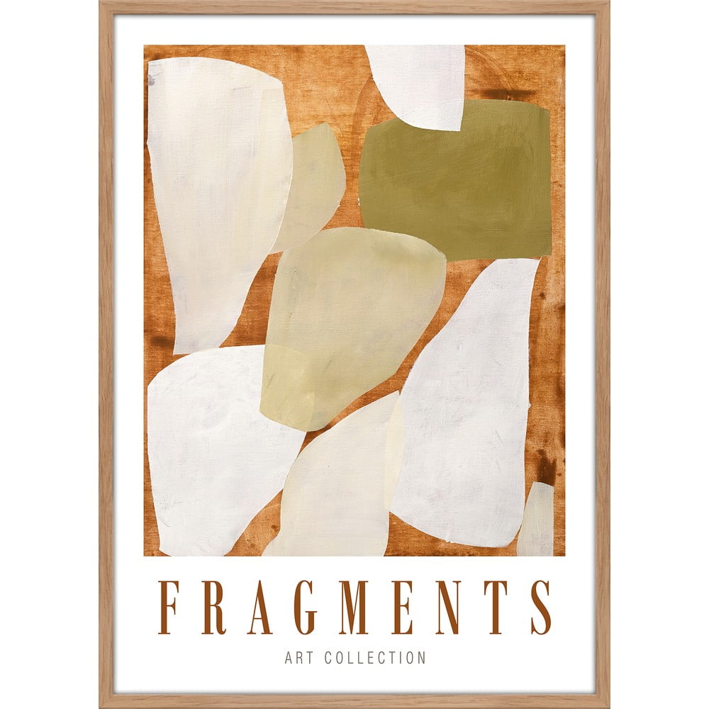 Poster cu ramă 52x72 cm Fragments – Malerifabrikken