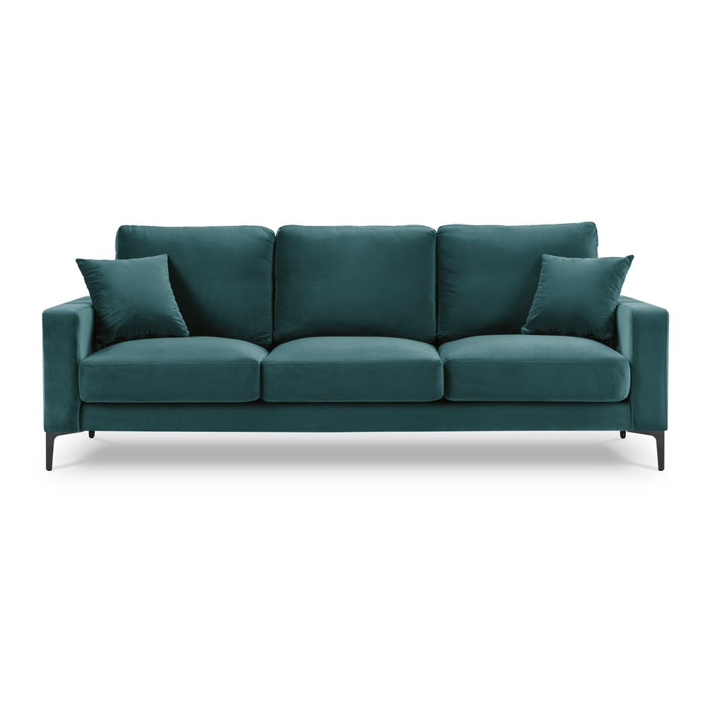 Canapea cu tapițerie din catifea Kooko Home Harmony, 220 cm, albastru turcoaz bonami.ro imagine 2022