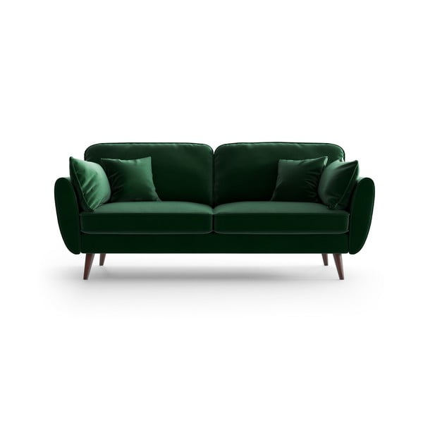 Canapea din catifea My Pop Design Auteuil, verde