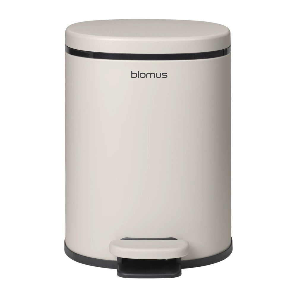 Coș de gunoi crem cu pedală din oțel 5 l Para – Blomus