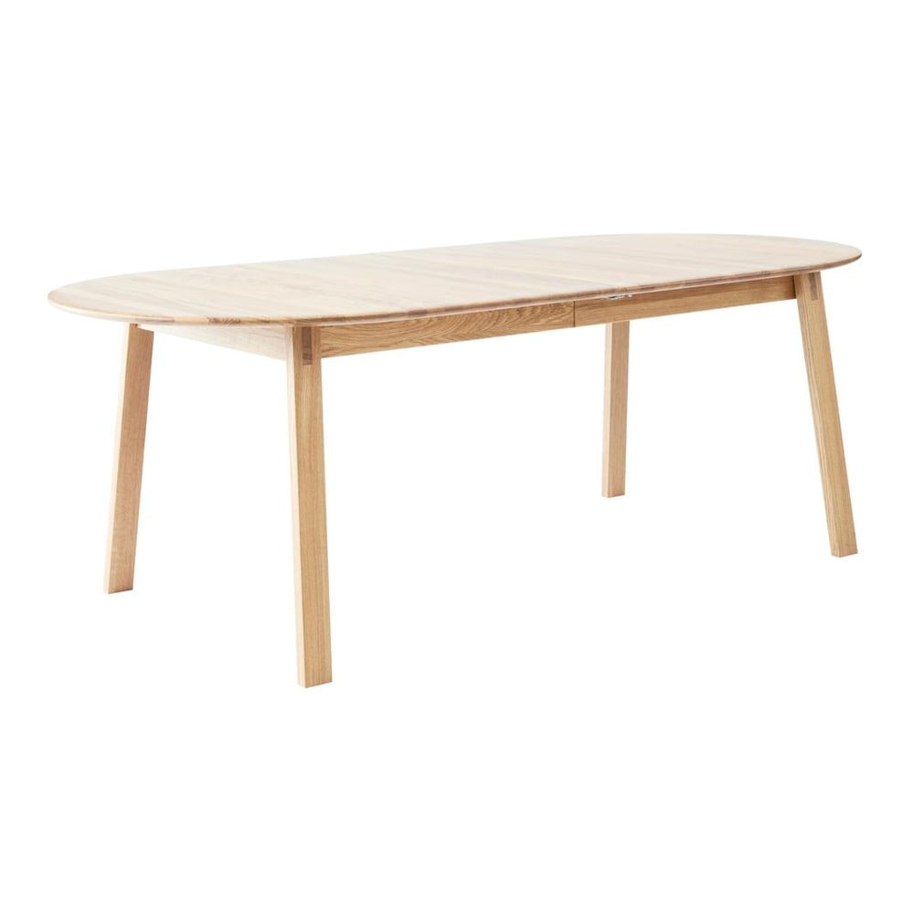 Masă de dining extensibilă din lemn de stejar cu blat suplimentar 100x220 cm Amalfi – Hammel Furniture