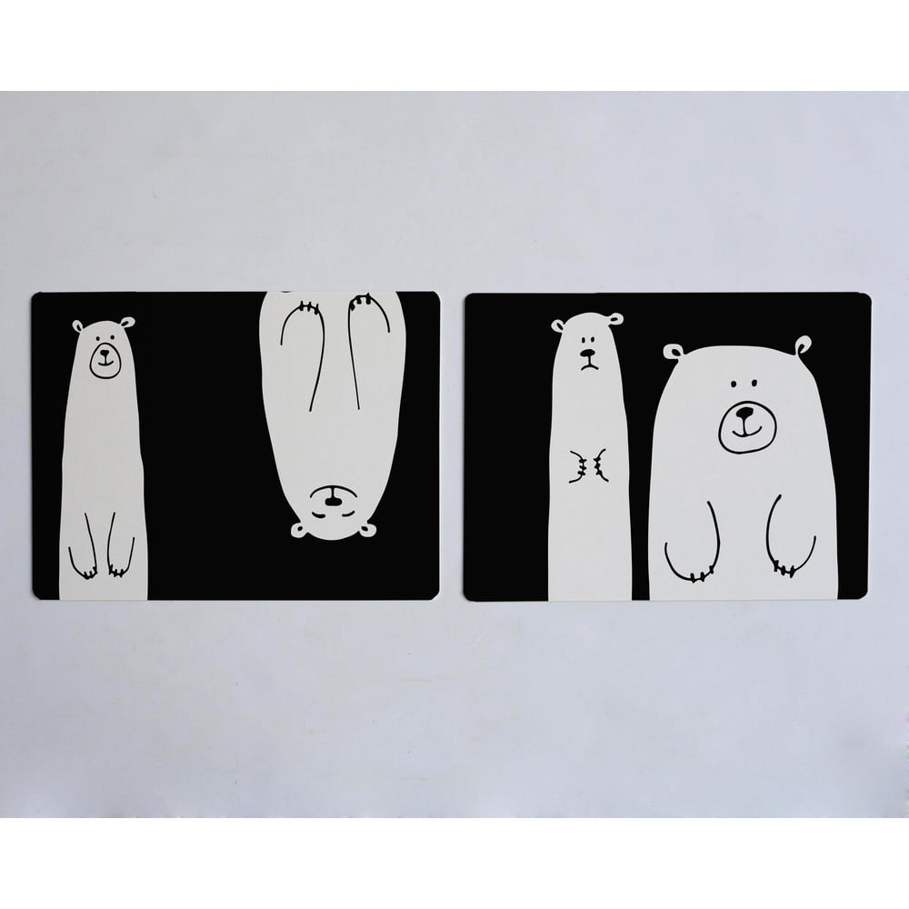 Set 2 suporturi pentru farfurie madre selva bears