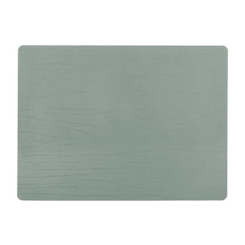 Suport farfurie din piele reciclată ziczac titane, 33 x 45 cm, verde