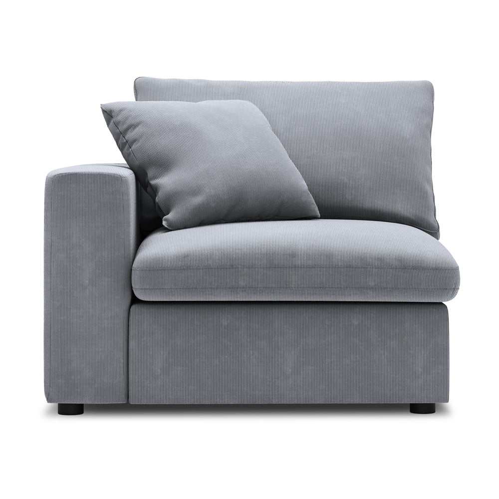 Modul cu tapițerie din catifea pentru canapea colț de stânga Windsor & Co Sofas Galaxy, gri bonami.ro imagine model 2022