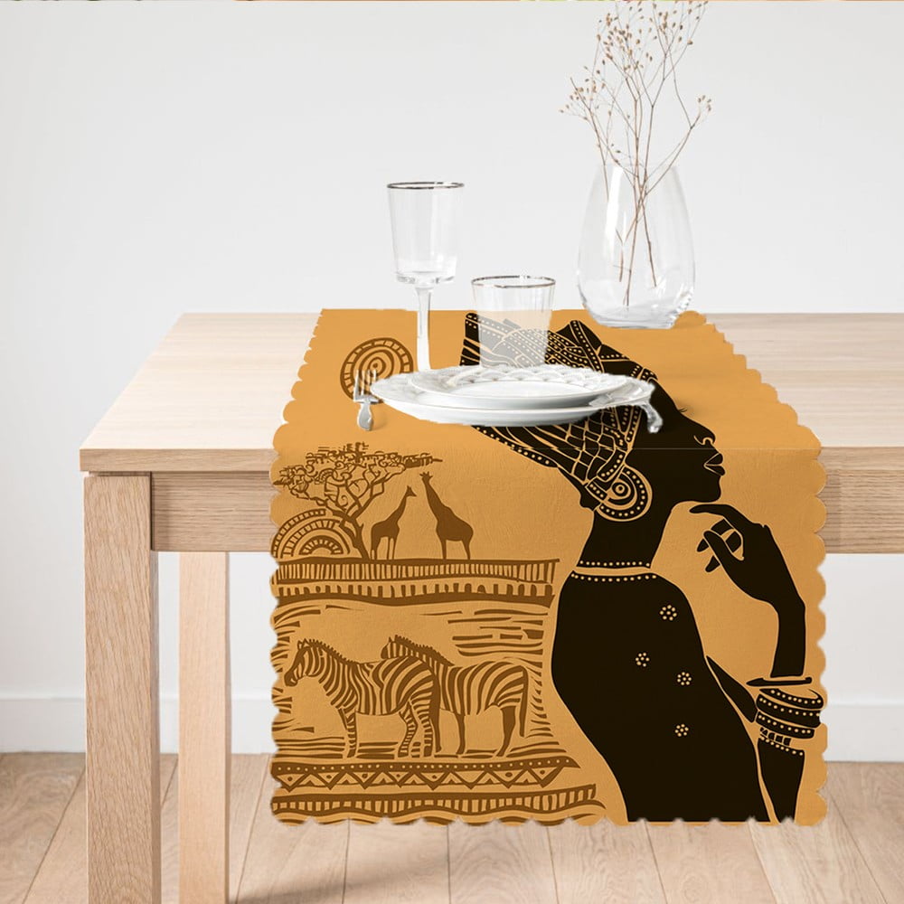 Napron pentru masă Minimalist Cushion Covers African Woman, 45 x 140 cm bonami.ro imagine 2022