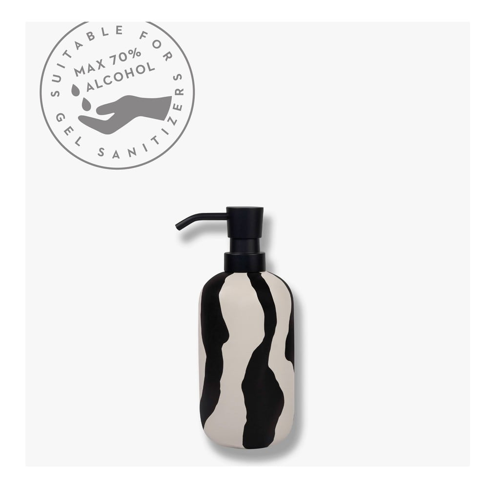 Poza Dozator de sapun lichid negru-alb din ceramica 200 ml Icon a€“ Mette Ditmer Denmark