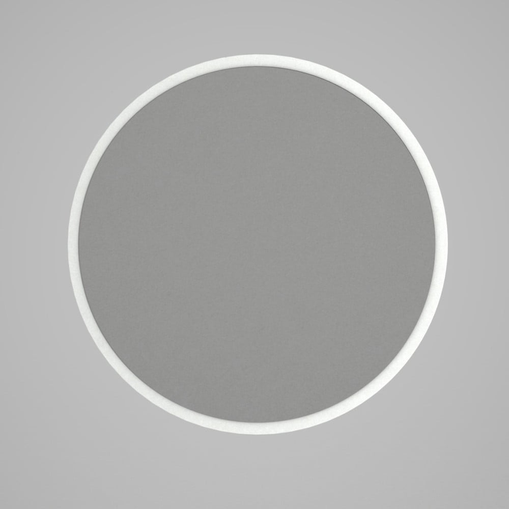 Oglindă rotundă de perete cu rama albă Glob, ⌀ 59 cm bonami.ro