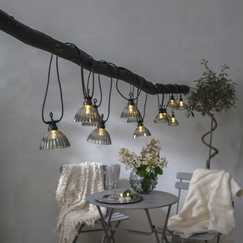 Șirag luminos pentru exterior cu led star trading circus shade, 12 becuri