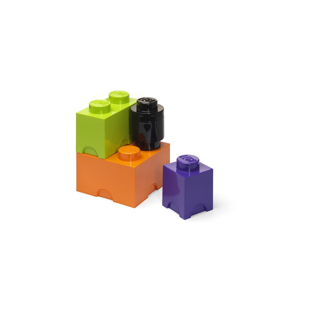 Cutii de depozitare pentru copii 4 buc. din plastic Box – LEGO®