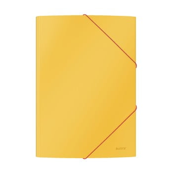 Set 10 dosare de birou cu înveliș moale leitz cosy, a4, galben