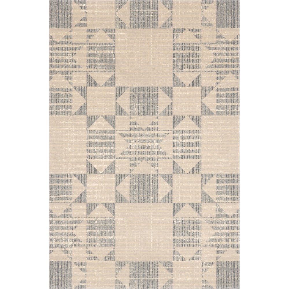 Covor bej din lână 133x190 cm Frotage beige – Agnella