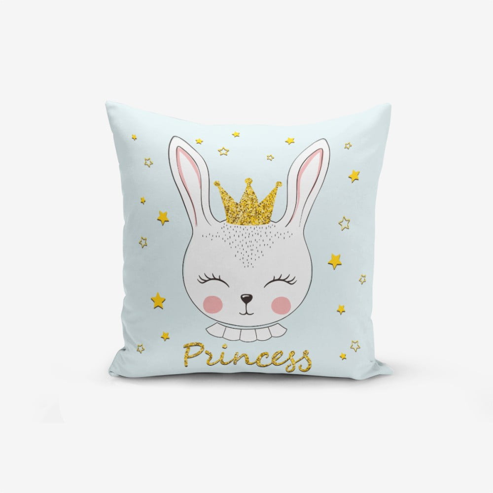 Față de pernă cu amestec din bumbac Minimalist Cushion Covers Princess Rabbit, 45 x 45 cm amestec imagine noua