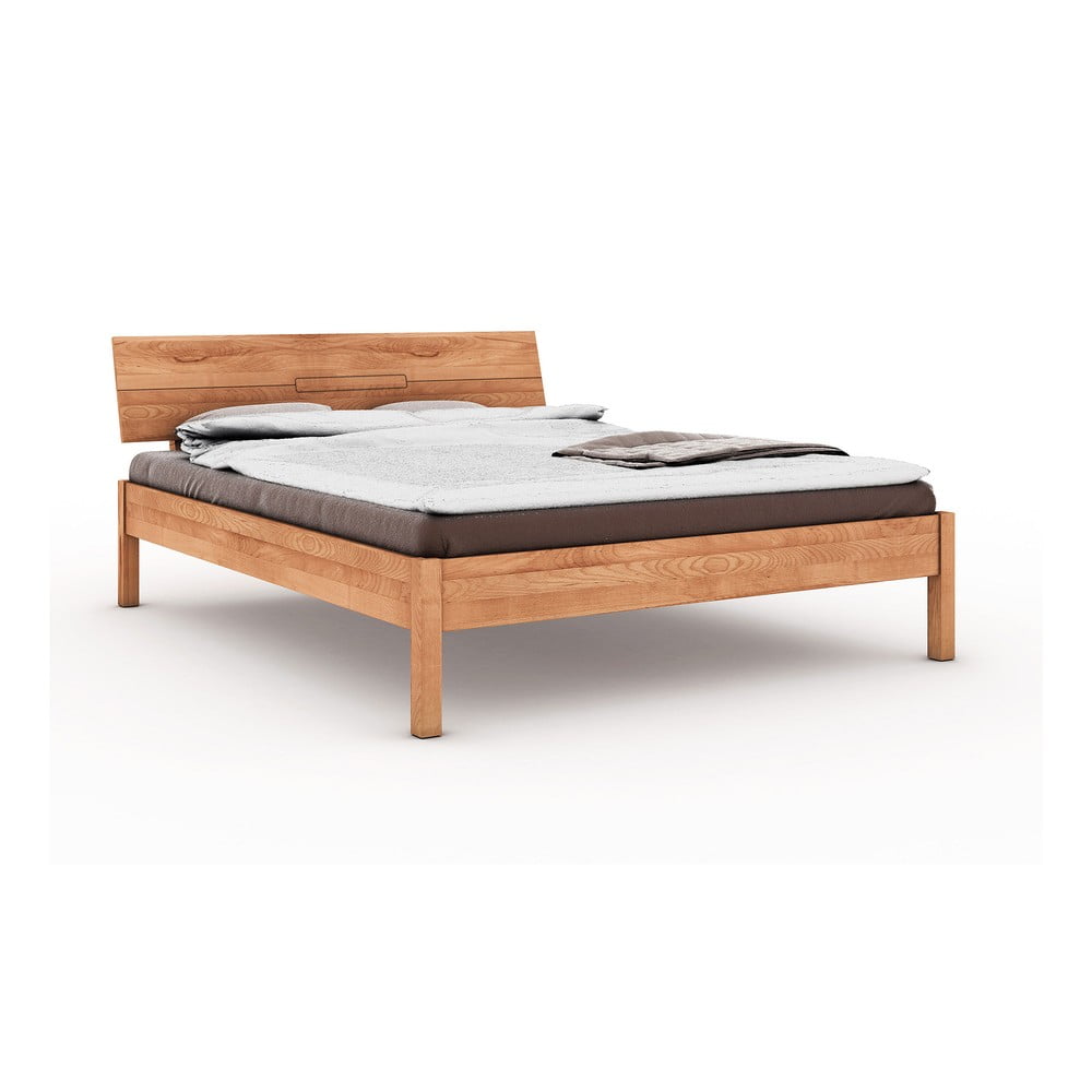 Pat dublu din lemn de fag 160×200 cm Vento – The Beds 160x200 imagine noua somnexpo.ro