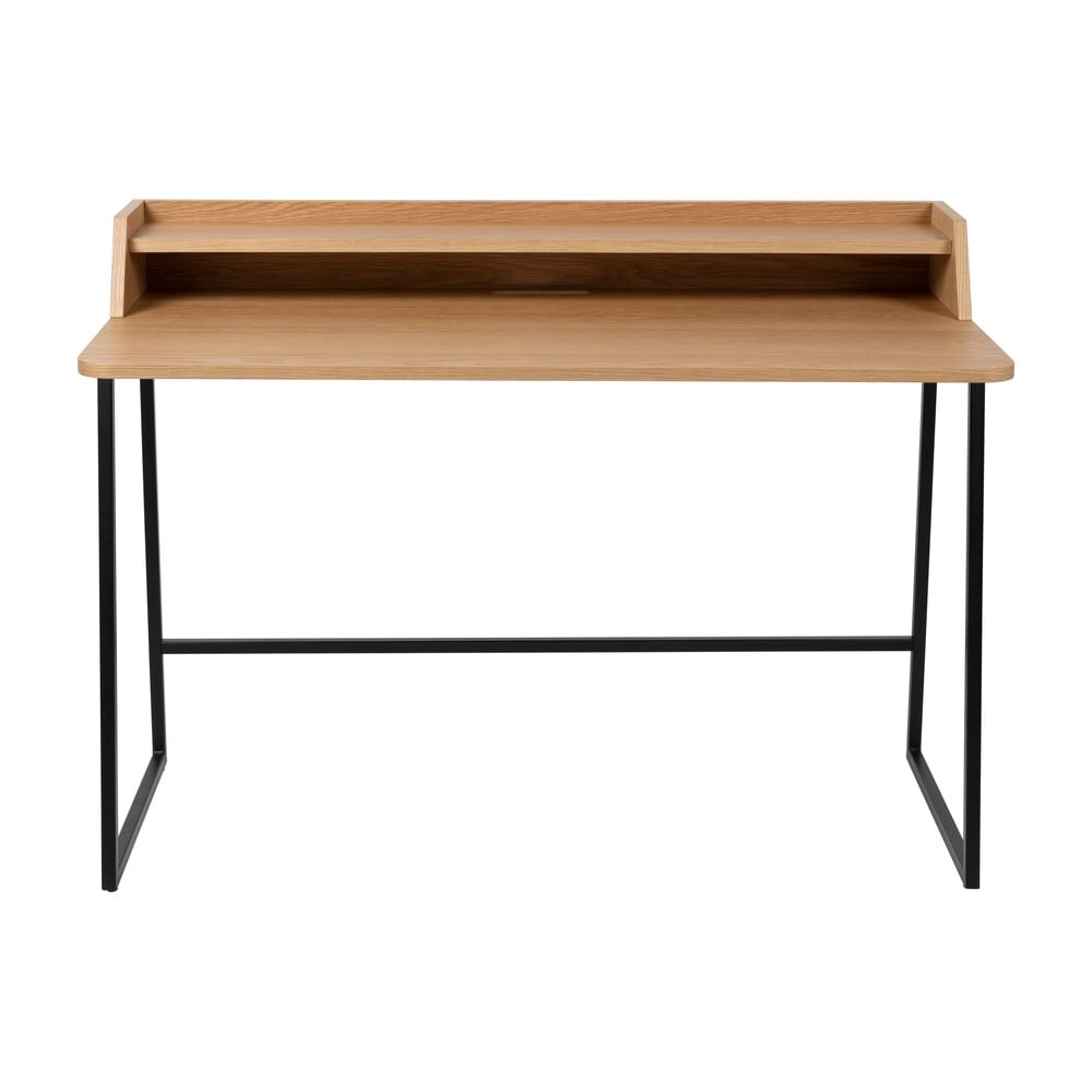 Birou de tip secretaire cu blat cu aspect de lemn de stejar 60x120 cm Giorgio – White Label