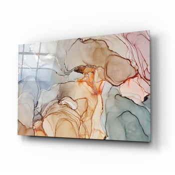 Tablou din sticlă insigne soft marble pattern, 110 x 70 cm