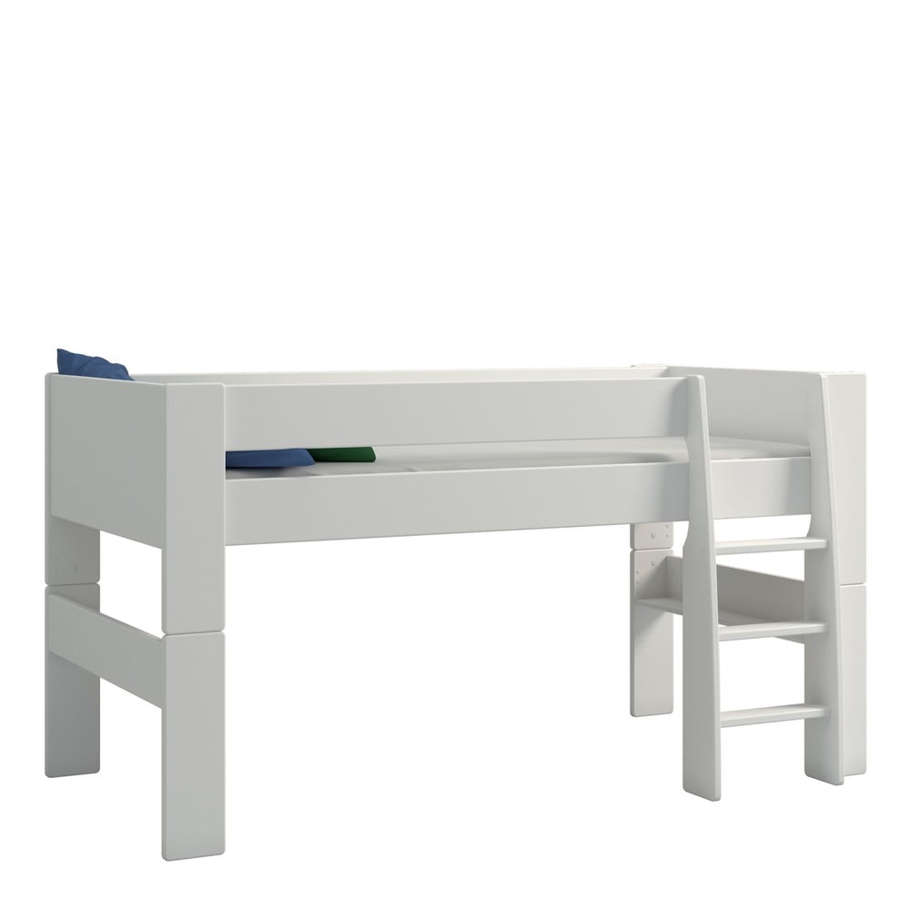 Pat pentru copii 90×200 cm alb înalt Steens for Kids – Tvilum 90x200 imagine noua somnexpo.ro