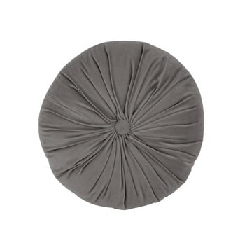 Pernă decorativă din catifea tiseco home studio velvet, ø 38 cm, gri