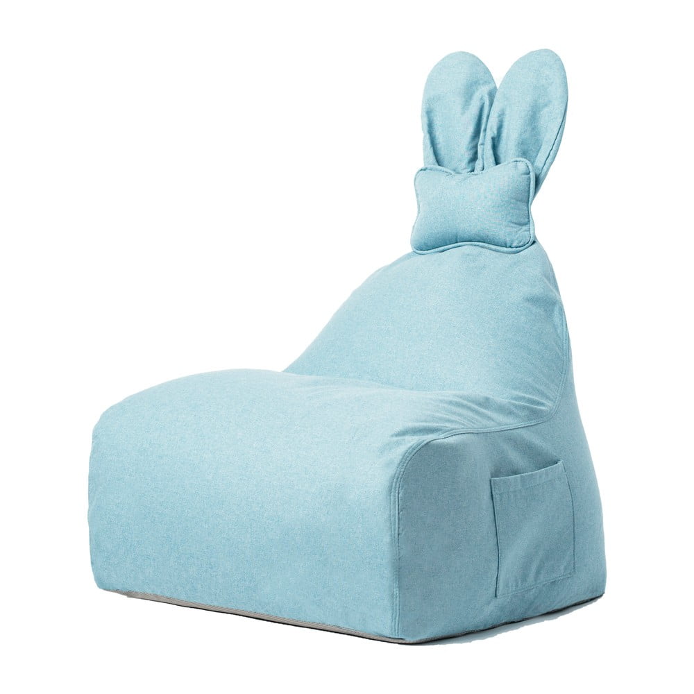 Fotoliu sac pentru copii The Brooklyn Kids Funny Bunny, albastru bonami imagine noua