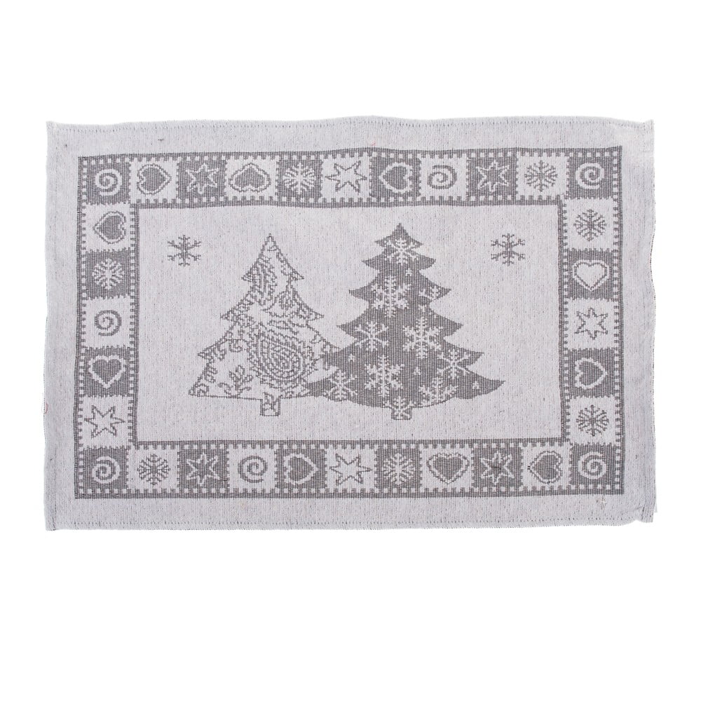 Suport pentru farfurii din material textil 48x33 cm cu model de Crăciun – Dakls
