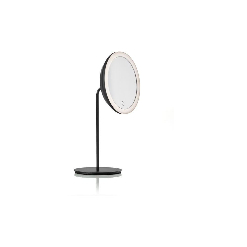 Oglindă cosmetică Zone Eve, ø 18 cm, negru