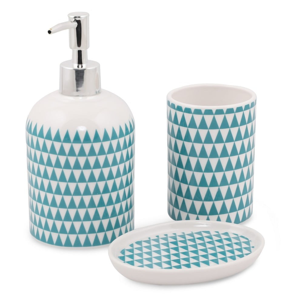 Set de accesorii de baie turcoaz din polirășină nova – mioli decor