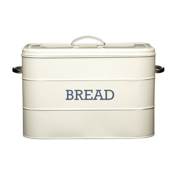 Cutie metalică pentru pâine kitchen craft nostalgia, crem