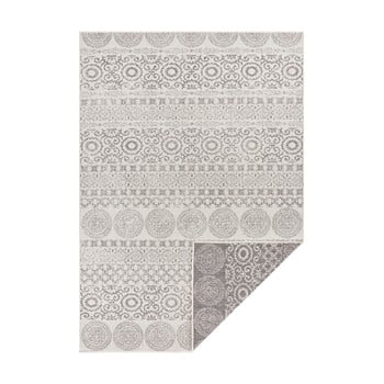 Covor exterior ragami circle, 80 x 150, gri - alb
