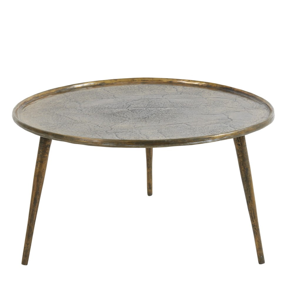 Măsuță de cafea în culoarea bronz rotundă din metal ø 67,5 cm Babina – Light & Living