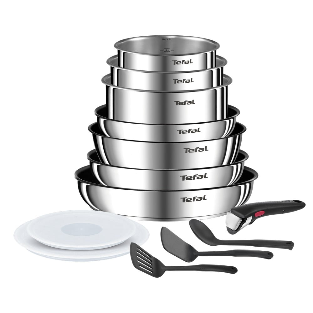 Set de vase pentru gătit 13 buc. din oțel inoxidabil INGENIO Emotion L897DS04 – Tefal