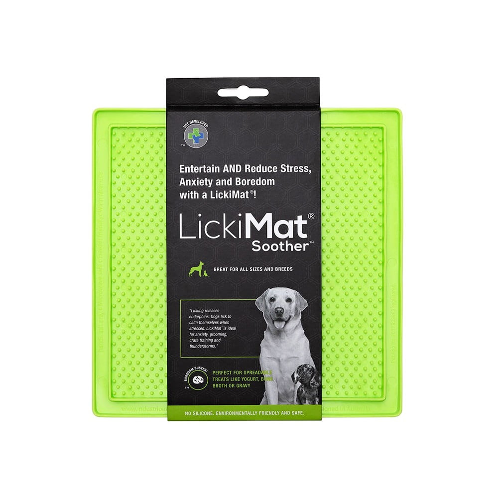  Covoraș de lins pentru animale de companie Soother Green – LickiMat 