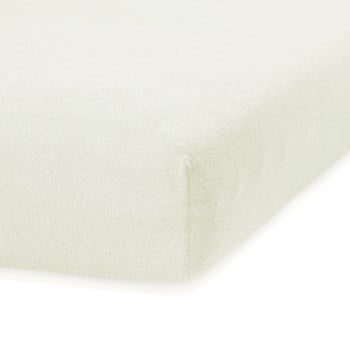 Cearceaf elastic ameliahome ruby, 200 x 140-160 cm, crem deschis