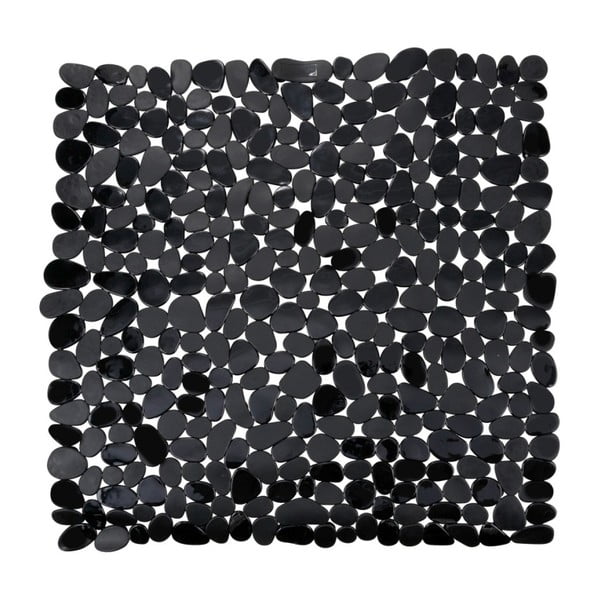 Covor baie anti-alunecare Wenko Paradise, 54 x 54 cm, negru