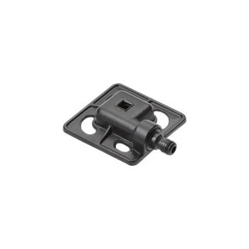Aspersor staționar pătrat din aluminiu fiskars, negru