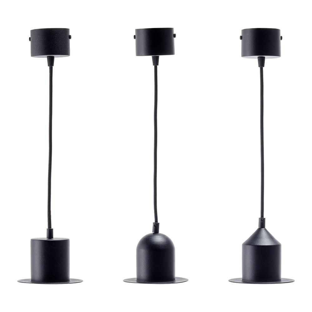 Set 3 lustre pendul EMKO Hat, negru bonami.ro imagine 2022