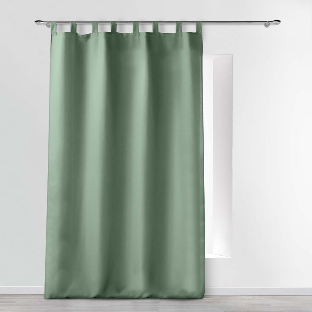 Draperie verde 140x260 cm Essentiel – douceur d\'intérieur