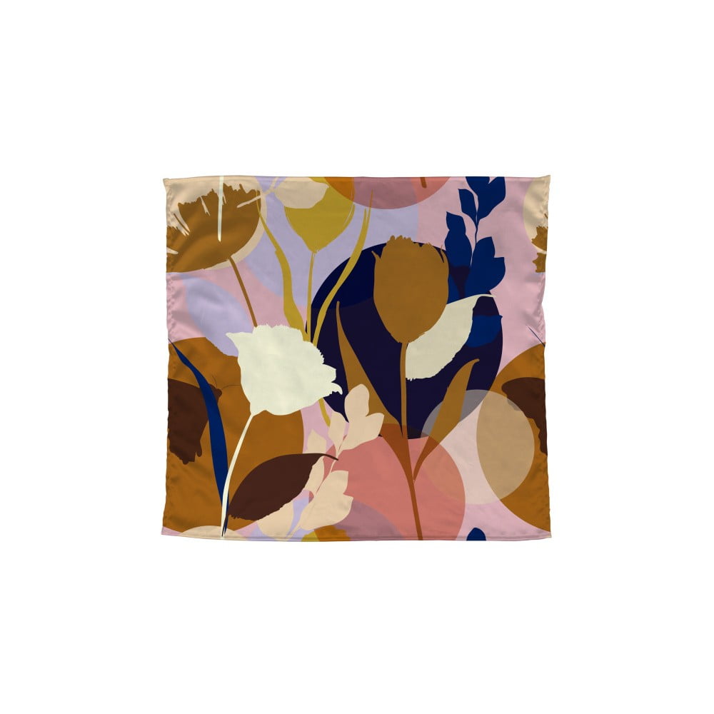 Eșarfă colorată Madre Selva Flowers, 55 x 55 cm bonami.ro