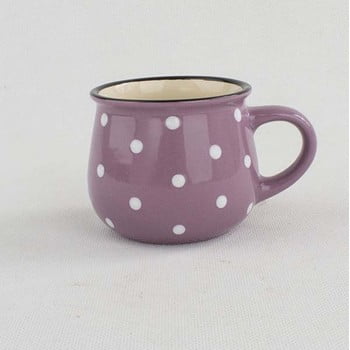 Cană din ceramică cu punte dakls, volum 0,2 l, violet