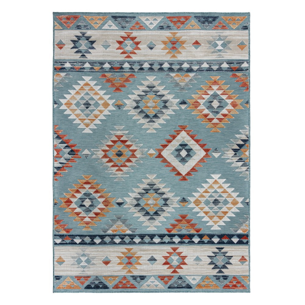 Covor pentru exterior și interior albastru 200x290 cm Avery Blue – Flair Rugs