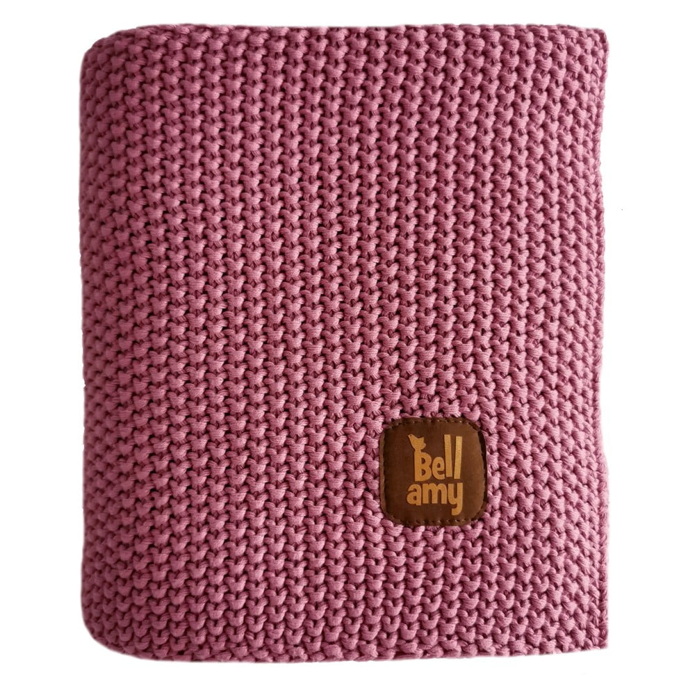Pătură pentru copii roz din bumbac 100×80 cm Bubble Gum – BELLAMY 100x80 imagine noua somnexpo.ro