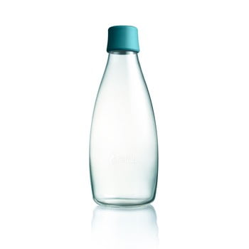 Sticlă retap, 800 ml, turcoaz închis