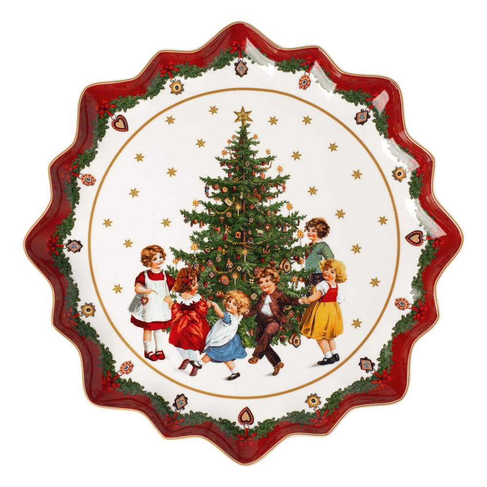 Farfurie de porțelan cu motiv de crăciun villeroy & boch, ø 39 cm