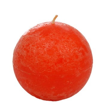 Lumânare j-line ball, portocaliu-roșu